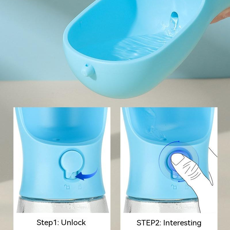Pet Travel Water & Food Cup 3-in-1