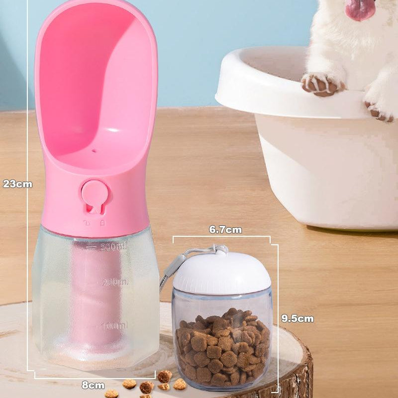 Pet Travel Water & Food Cup 3-in-1