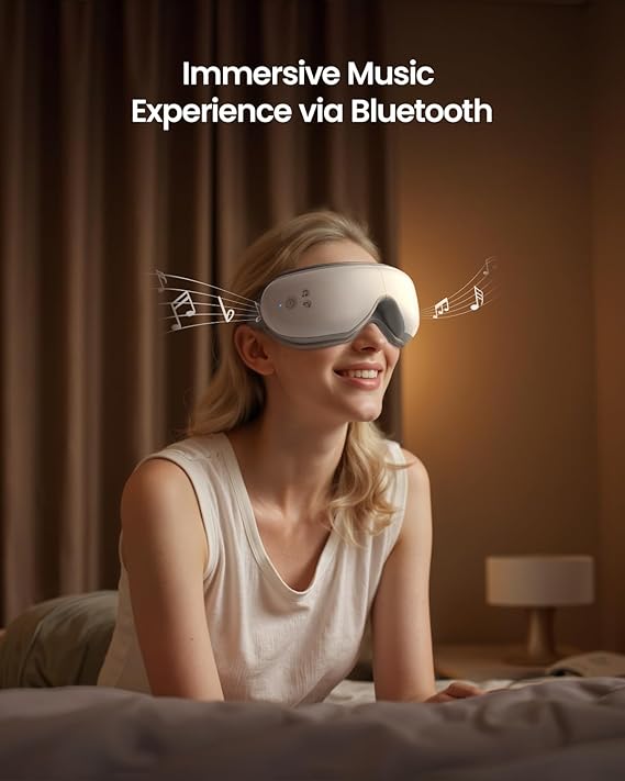 RENPHO Eye Massager with Heat, Mothers Day Birthday Gifts for Mom, Women, Her, Wife, FSA Eligible HSA Items Lists, Sleep Mask with Remote Compress, Head Massager for Migraine Relief Stye Eye Eyeris 1