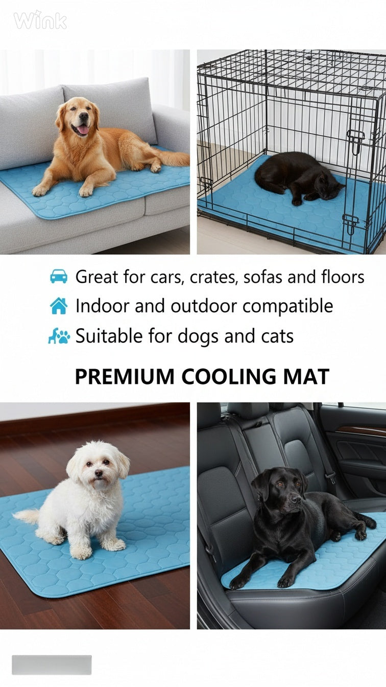 Dog Cooling Mat Summer Pets Cold Bed Extra Large For Small Big Dogs Pet Accessories Cat Durable Blanket Sofa Cat Ice Pad Blanket Pet Products