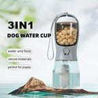 Pet Travel Water & Food Cup 3-in-1