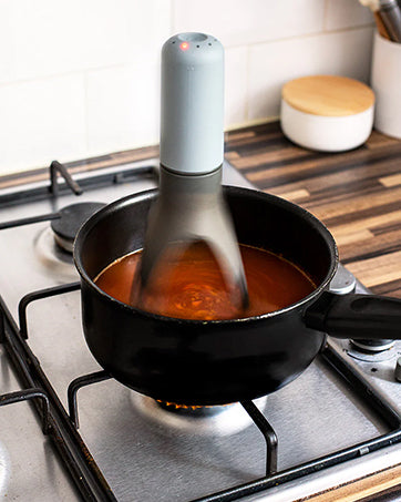 Uutensil Stirr - The Unique Automatic Pan Stirrer - With LED Speed Indicator, Red
