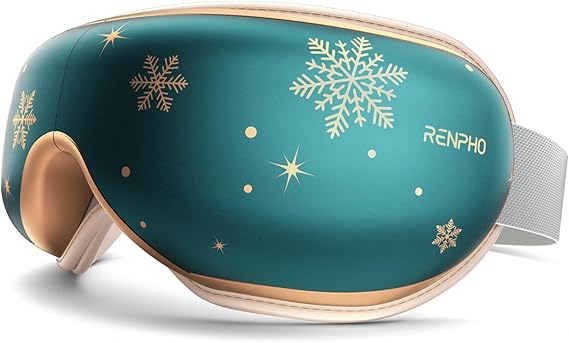 RENPHO Eye Massager with Heat, Mothers Day Birthday Gifts for Mom, Women, Her, Wife, FSA Eligible HSA Items Lists, Sleep Mask with Remote Compress, Head Massager for Migraine Relief Stye Eye Eyeris 1